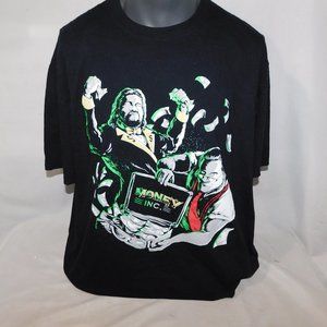 Money Inc. Ted DiBiase IRS Graphic shirt Mens 2XL  Pro Wrestling Crate WWE WWF